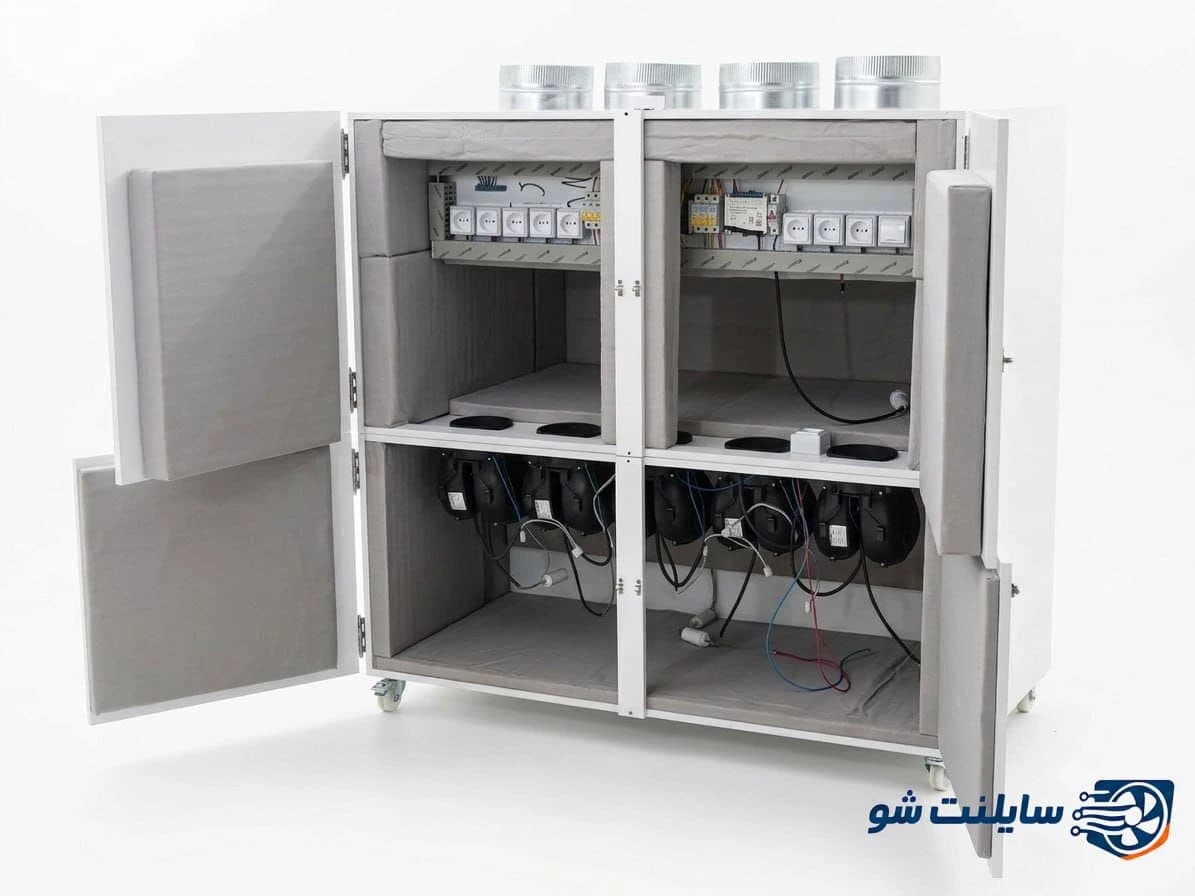 سایلنت باکس ماینر 4 ظرفیتی — تصویر ۲