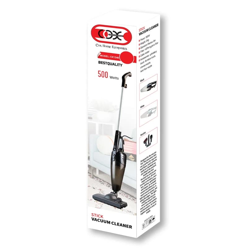 جارو برقی عصایی کاکس مدل CX1240 با قدرت مکش ۵۰۰ وات — تصویر ۲