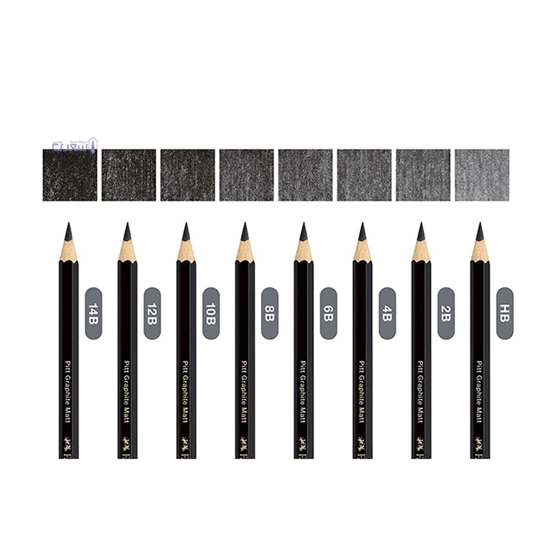 مداد مشکی گرافیتی پیت مات 10B فابرکاستل FABER-CASTELL کد 115210 — تصویر ۲
