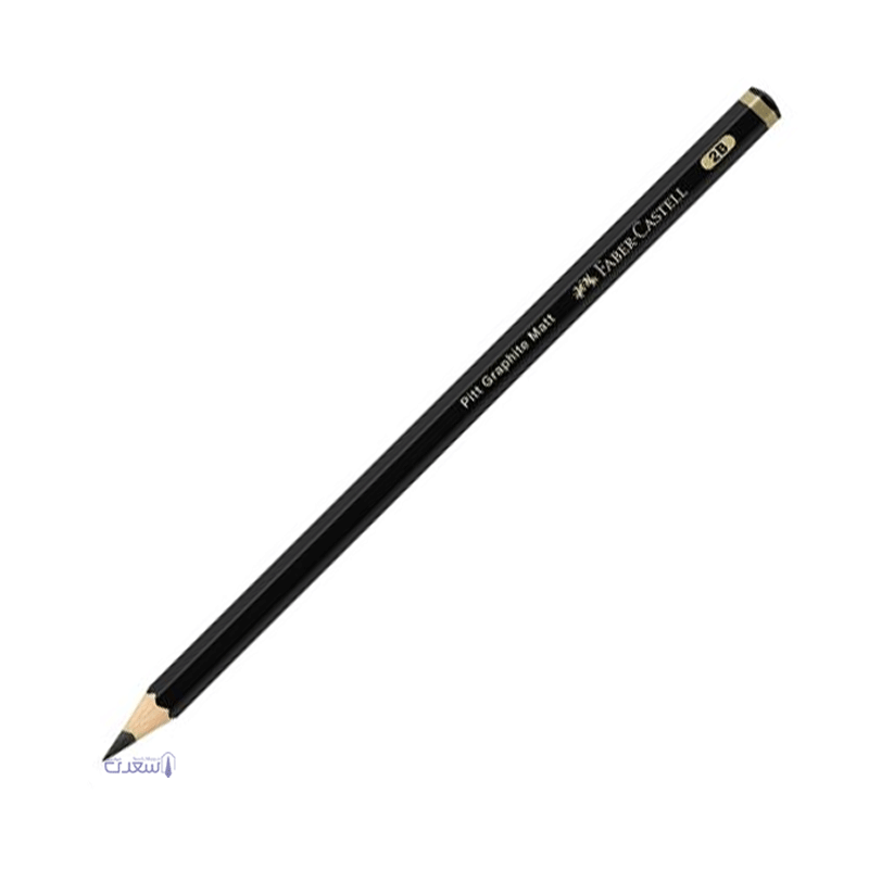 مداد مشکی گرافیتی پیت مات 2B فابرکاستل FABER-CASTELL کد 115202