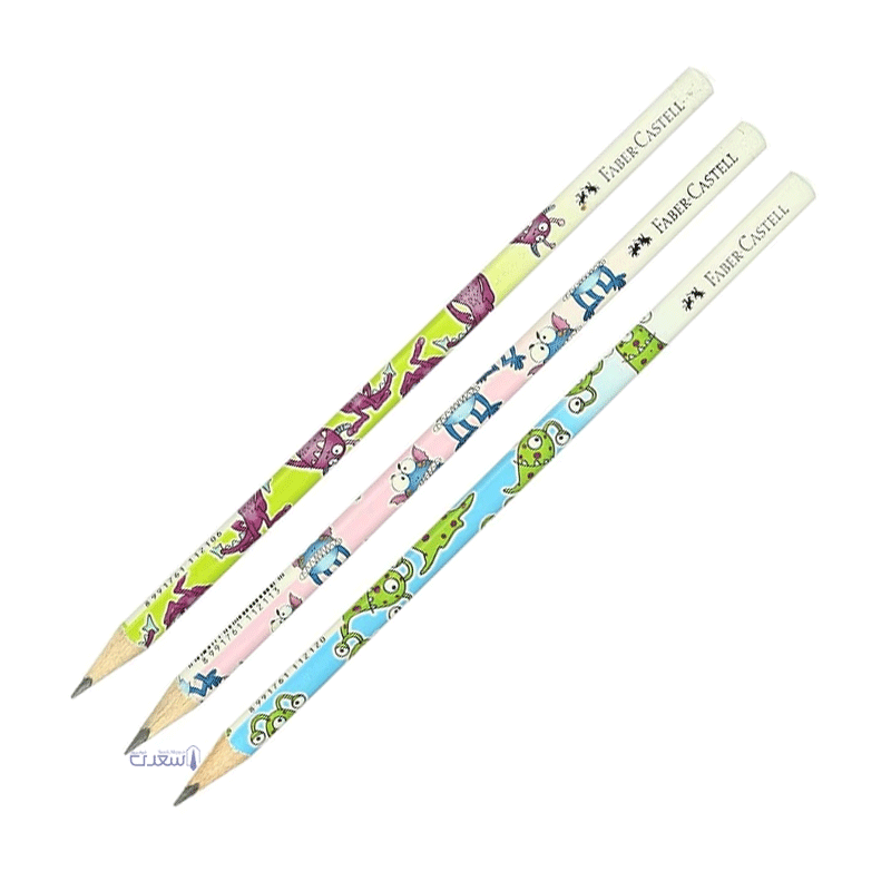 مداد مشکی سه‌گوش موتیو طرح هیولا فابرکاستل FABER-CASTELL کد ۱۱۸۳۱۱ — تصویر ۲