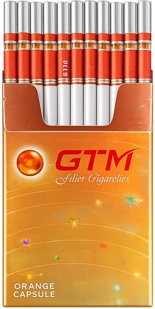 سیگار جی‌تی‌ام فیلتر شفاف پرتقال GTM Orange Cigarette