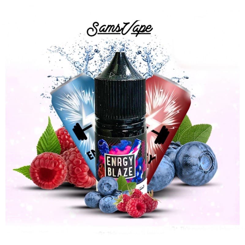 سالت سامز ویپ انرژی‌زا یخ حجم 30 میلی لیتر نیکوتین 50میلی گرم SAMS VAPE FROZEN ENERGY BLAZE SALT 30ml/30mg