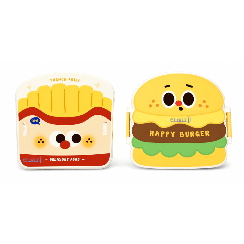 ظرف غذا پلاستیکی طرح فست فود
