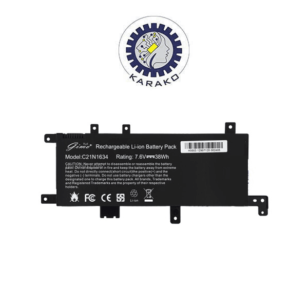 باتری لپ تاپ Asus R542 X542 K542 A542 F542 پارت نامبر C21N1634