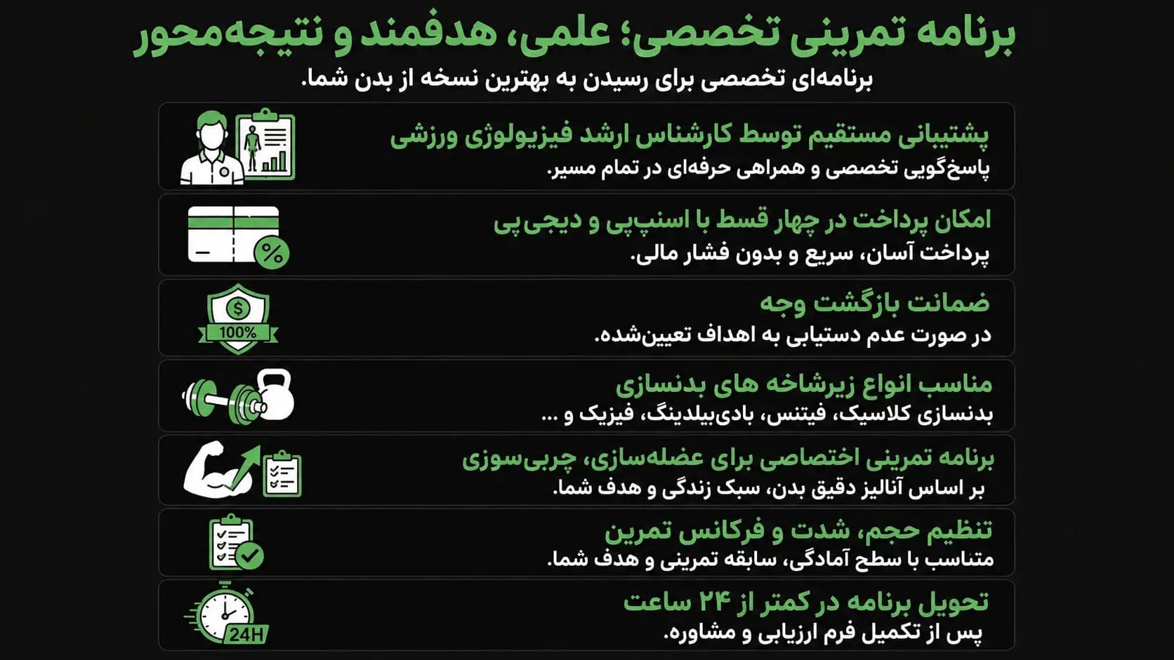 برنامه تمرینی بدنسازی — تصویر ۲