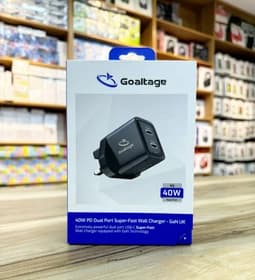 آداپتور 40 وات Goaltage Dual Port Super-Fast Wall Charger 40W PD GaN CH05 – مشکی