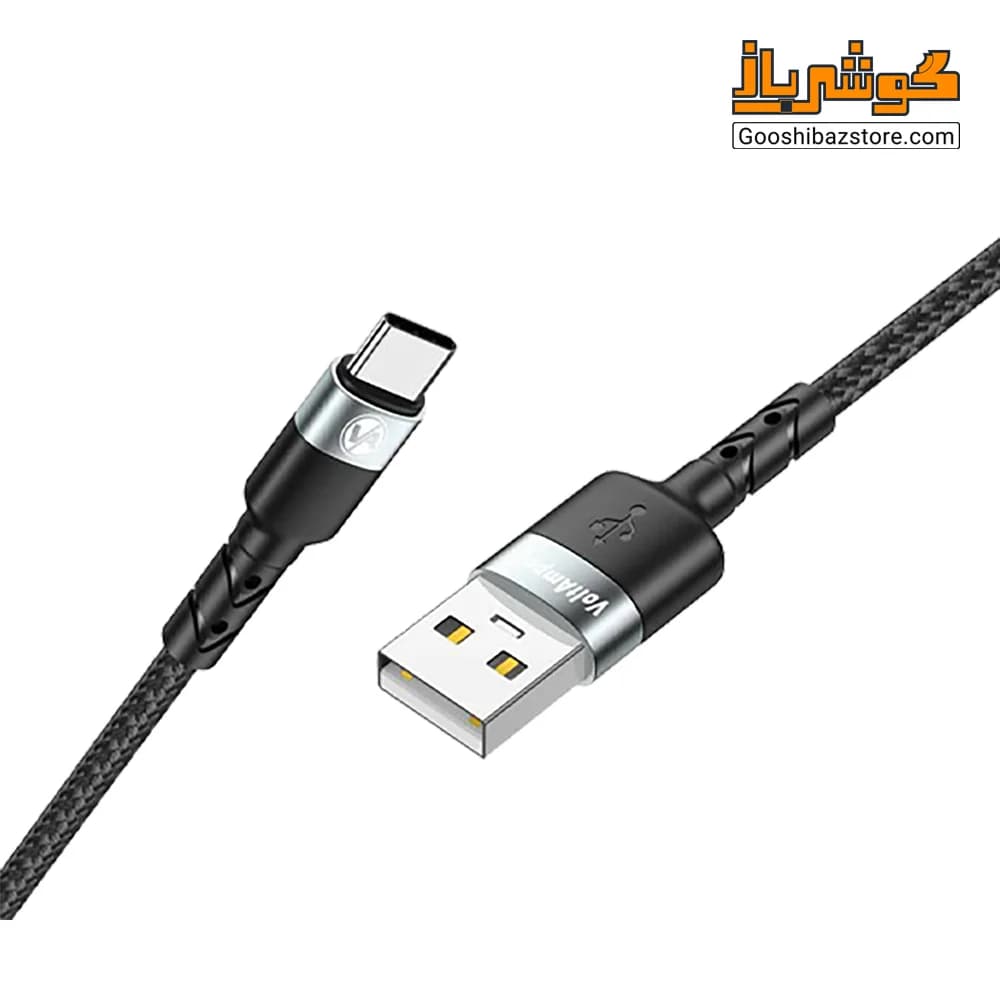 کابل USB به تایپ سی ولت آمپر مدل VA91