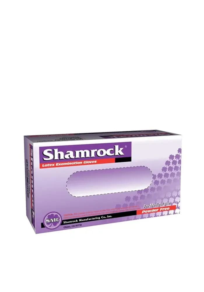 دستکش لاتکس بدون پودر Shamrock
