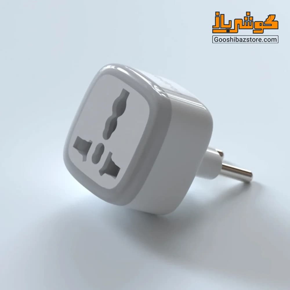تبدیل دوشاخه برق هادرون مدل A10-1 چراغ‌دار