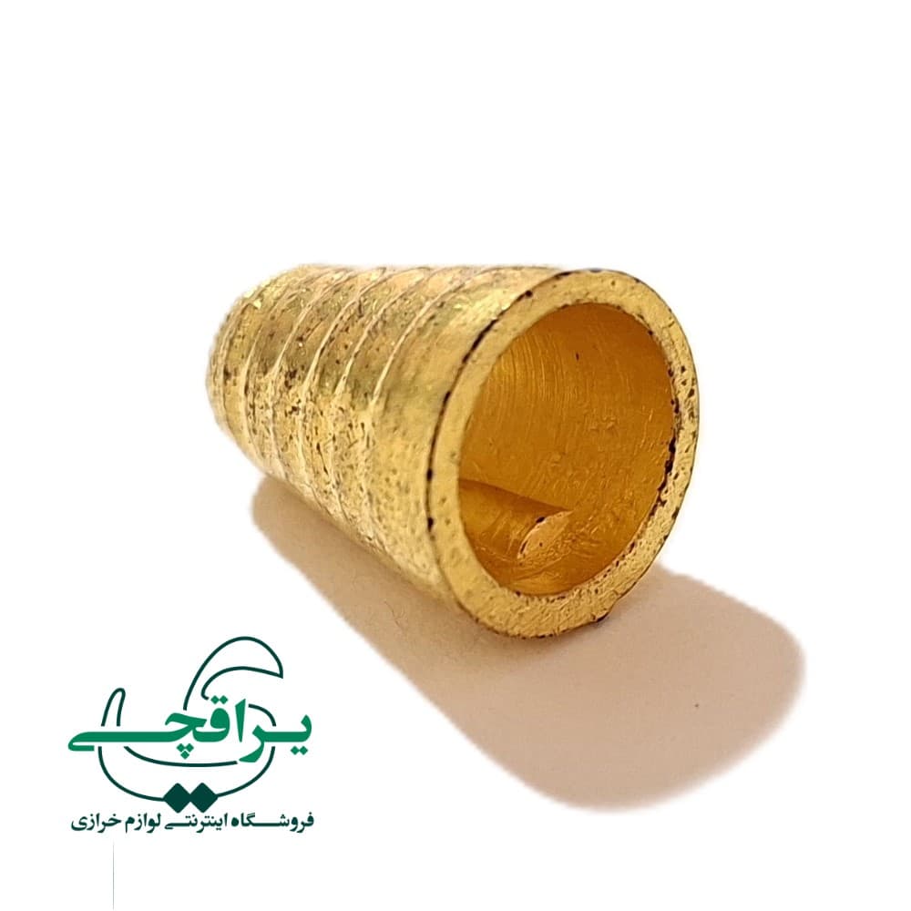 منگوله گلابی خط دار طلایی (۱۰۰۰ عدد) — تصویر ۲