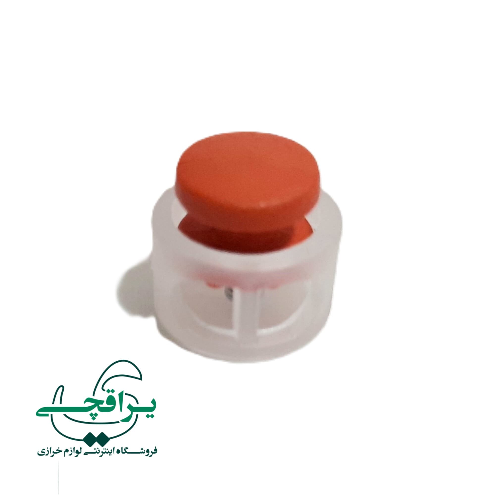 استوپر (استاپر) بندگیر پلاستیکی شفاف دکمه نارنجی (۵۰۰ عدد)