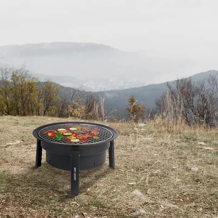 گریل باربیکیو تاشو گرین لاین مدل Sphere Foldable BBQ Grill GNSPBBQ2STBK