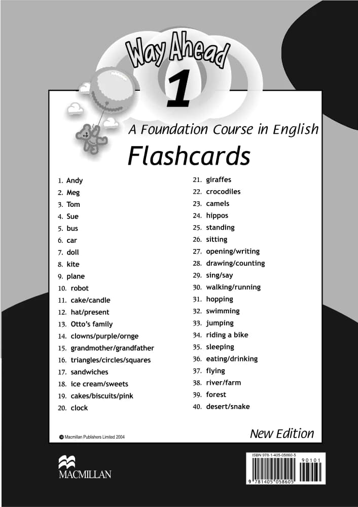 کتاب Way Ahead Flash Cards (فلش‌کارت‌های وی اِهد) نسخه انگلیسی PDF