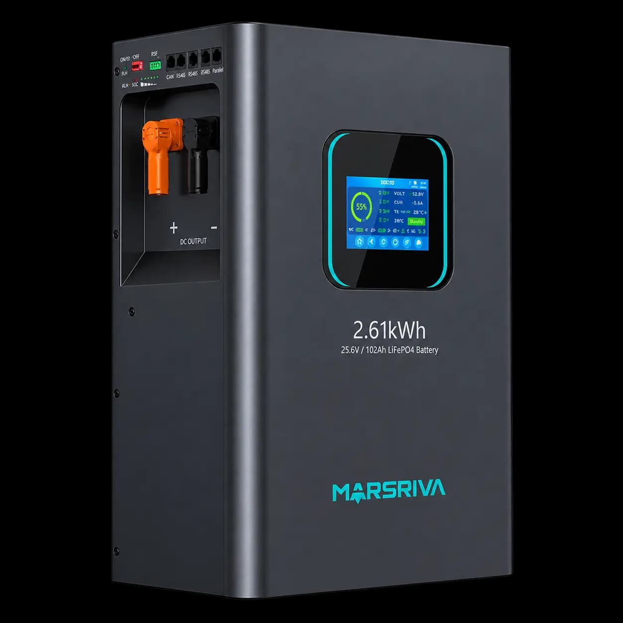 باتری لیتیومی مارس ریوا 24 ولت 100 آمپر ساعت مدل MR-LFP24-100-WMD — تصویر ۵