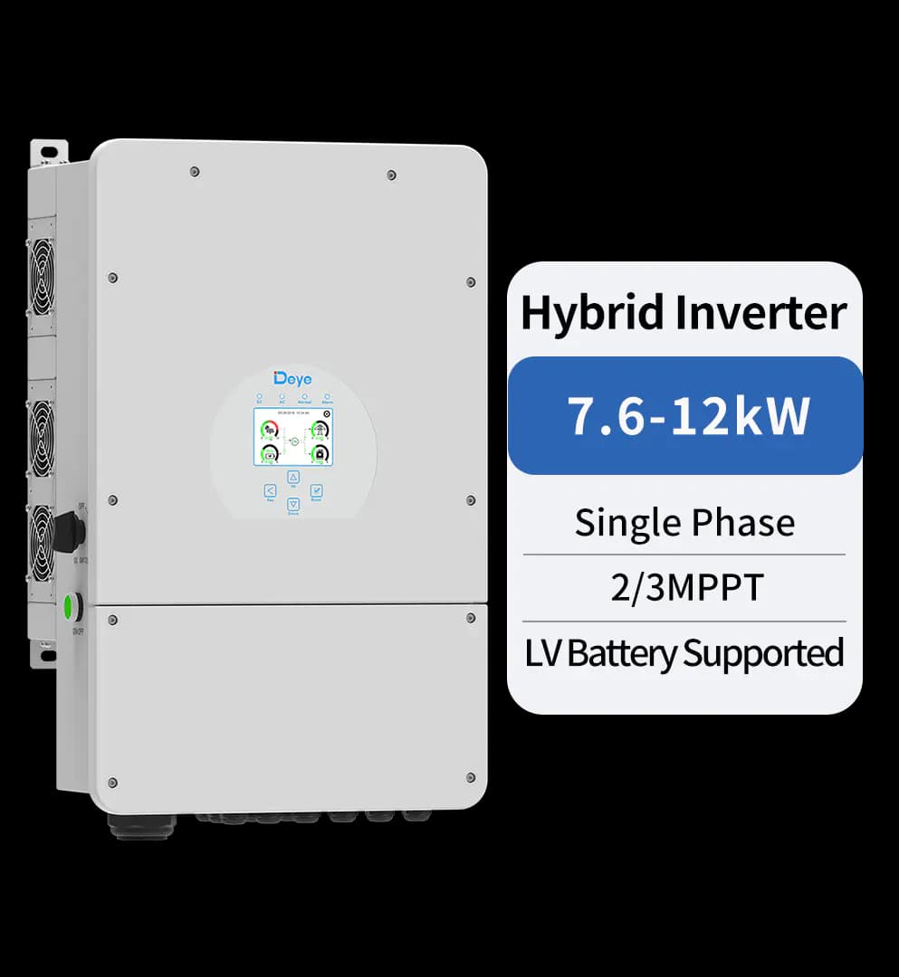 اینورتر هیبریدی سانورتر دیه تک فاز ۱۲ کیلووات مدل Deye SUN-12K-SG02LP1-EU-AM3-P