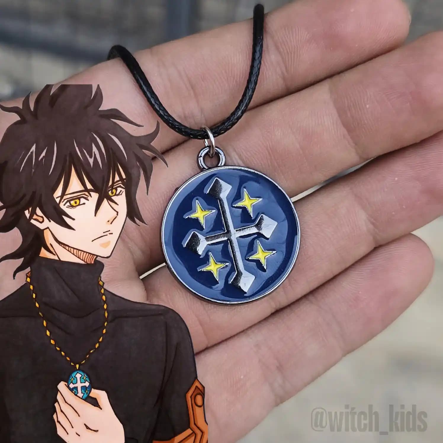 گردنبند یوتو از انیمه بلک کلاور ( شبدر سیاه ) | Black Clover – Yuno
