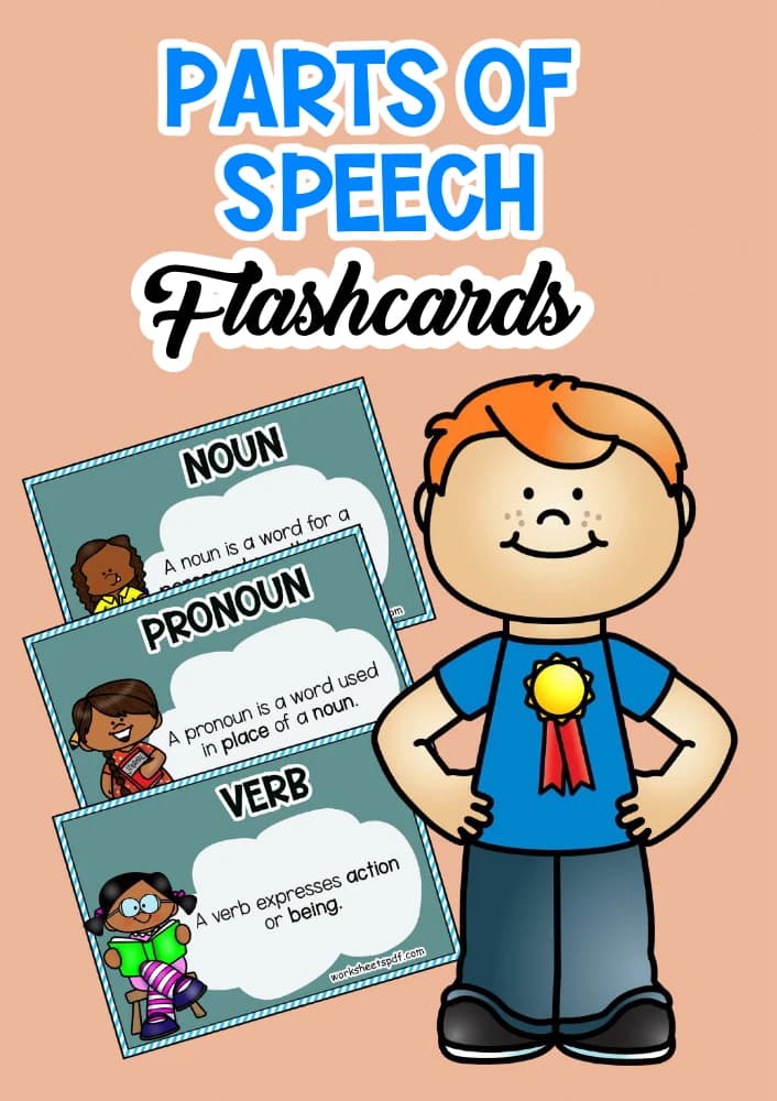 کتاب Part of Speech Flashcards (فلش‌کارت‌های اجزای کلام) نسخه انگلیسی PDF