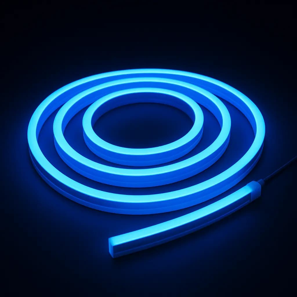 نئون LED آبی 10 متری | نئون فلکسی آبی ضد آب و کم‌مصرف