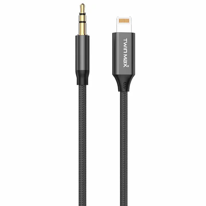کابل تبدیل لایتنینگ به AUX تویین مکس مدل M-33 طول 1 متر