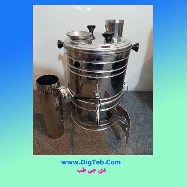 سماور هیزمی ذغالی 13لیتری — تصویر ۴