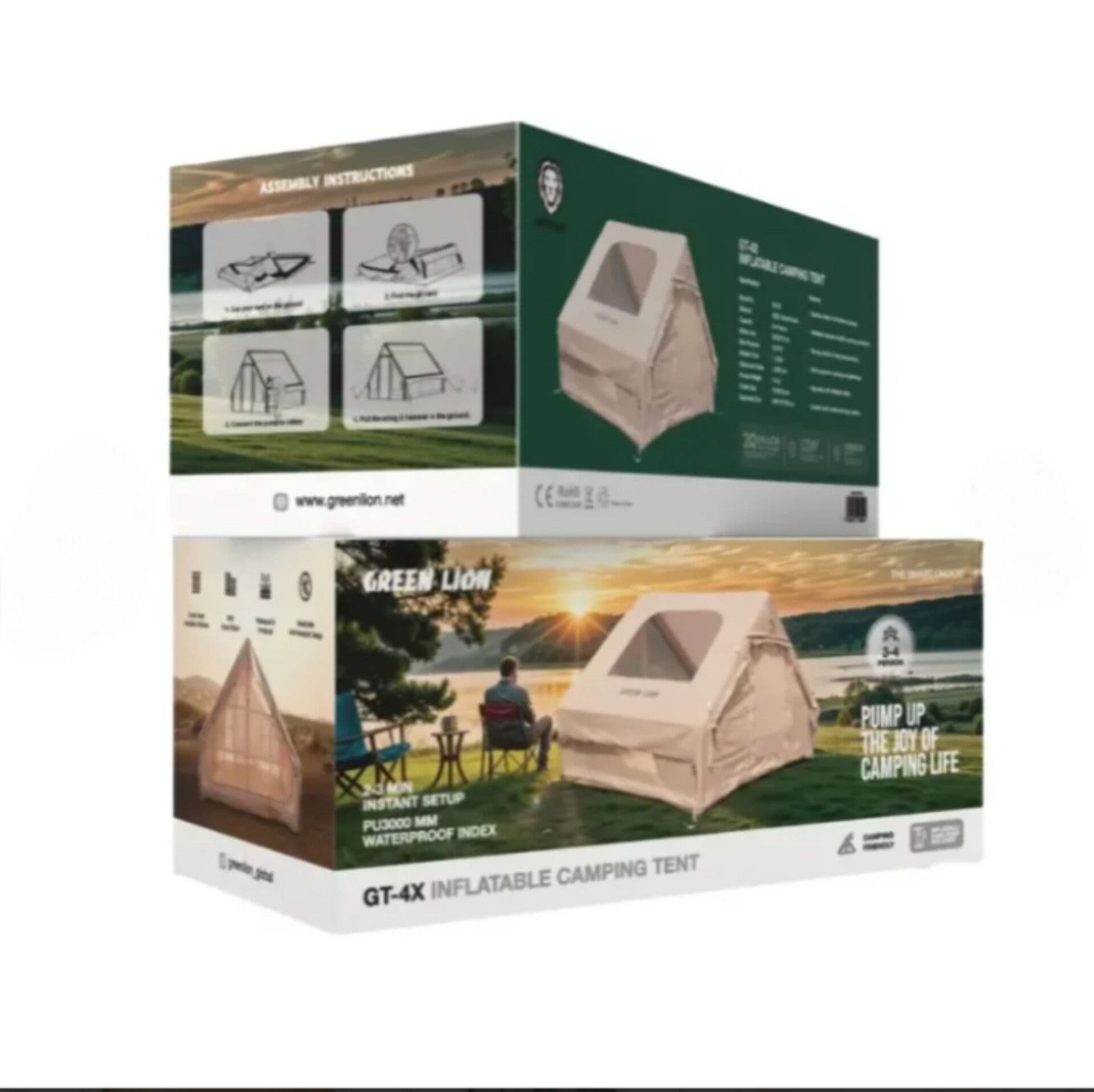 چادر مسافرتی بادی Green Lion مدل GT‑4X