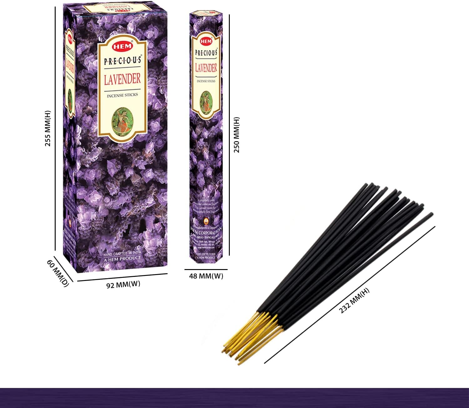 عود خوشبو کننده هم HEM مدل لوندر (اسطوخودوس) Lavender — تصویر ۵
