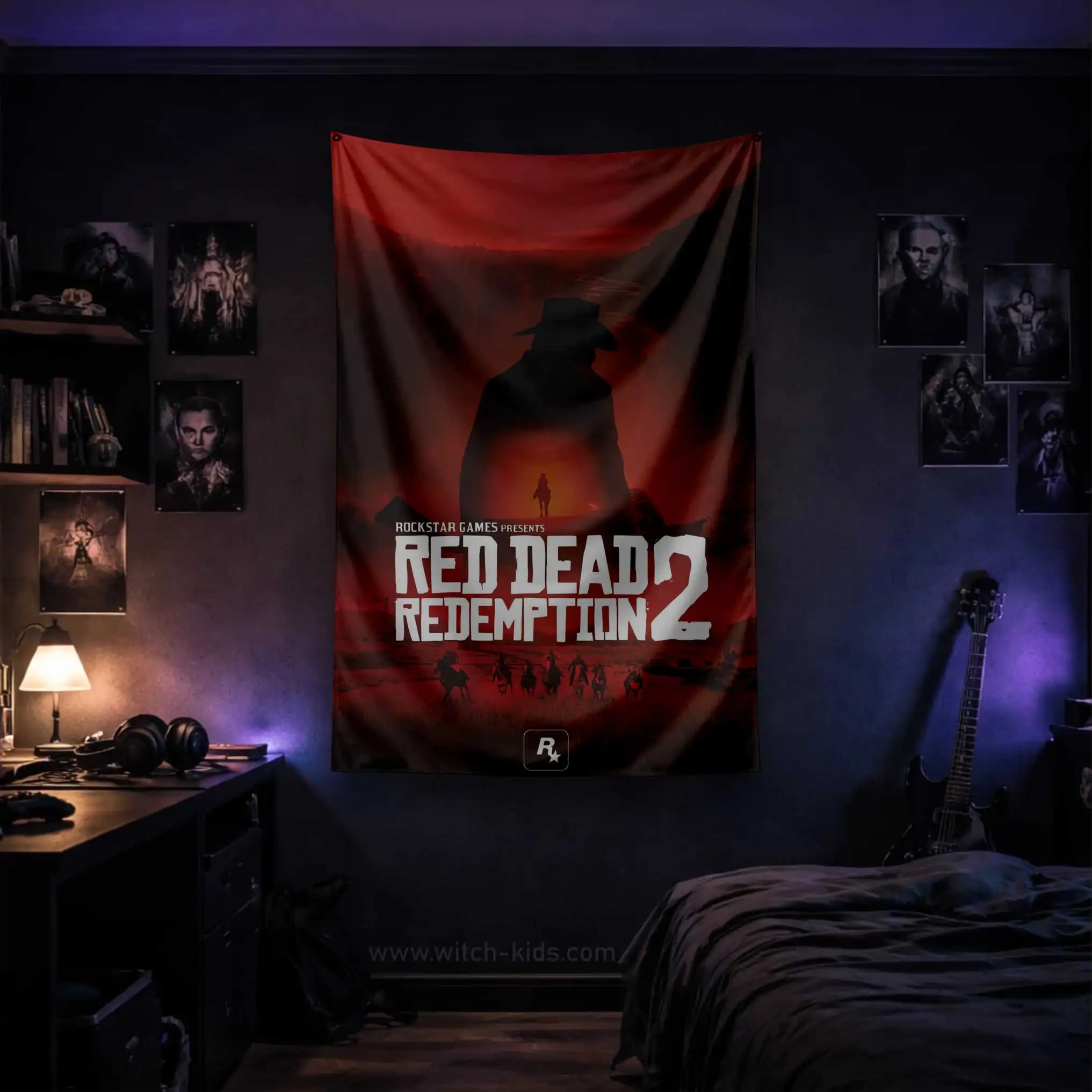 بک دراپ بزرگ | پرچم | بازی رد دد 2 | Red Dead Redemption 2