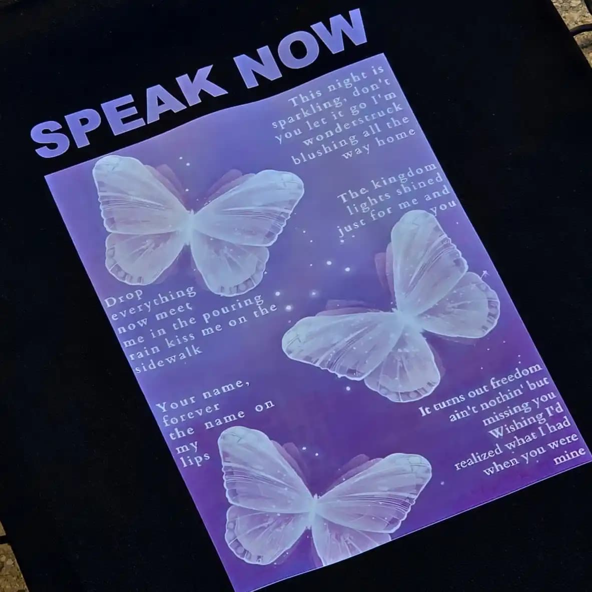 توت بگ پینترستی مشکی | SPEAK NOW 🦋💜 — تصویر ۲