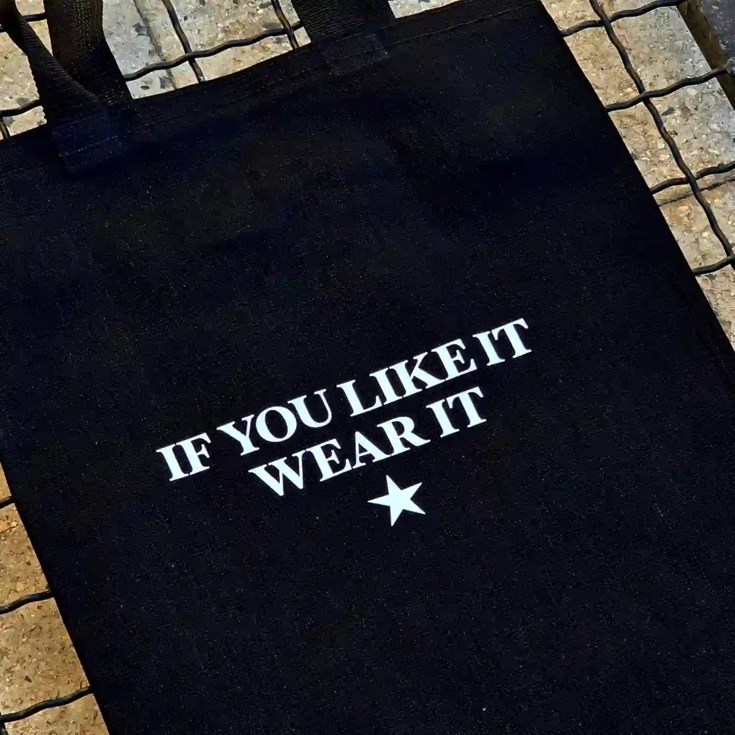 توت بگ پینترستی مشکی | IF YOU LIKE IT WEAR IT ⭐🖤 — تصویر ۲