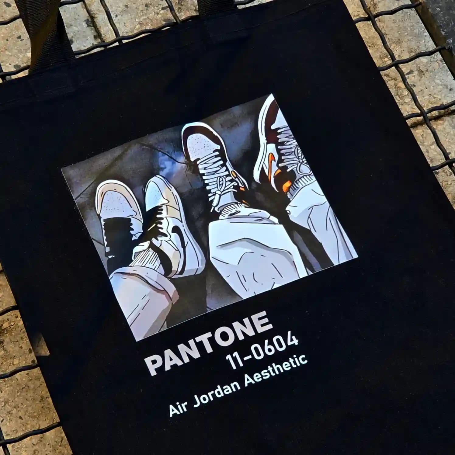 توت بگ پینترستی مشکی | ایر جردن | Air Jordan 👟🖤 — تصویر ۲
