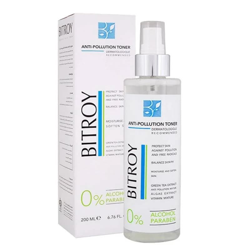 محلول پاک کننده تونر بیتروی Bitroy برطرف کننده آلودگی پوست حجم 200 میل