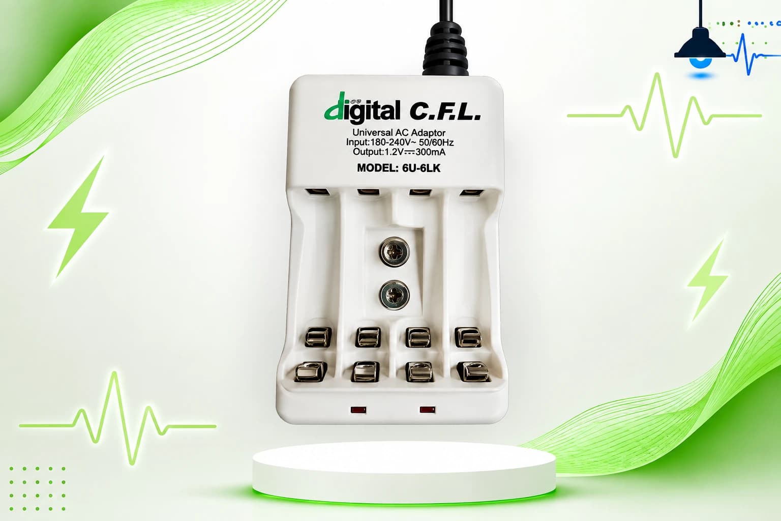 پایه باتری های قلمی و نیم قلمی ۴ خونه C-F-L