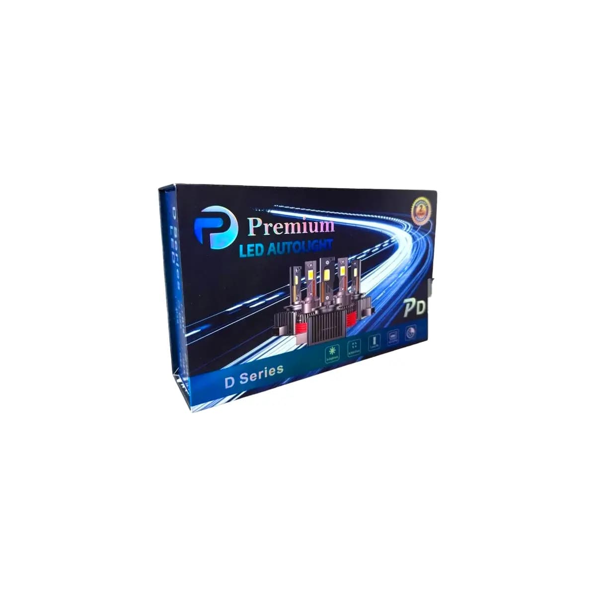 هدلایت LED پایه D8S سری D قرمز — تصویر ۲