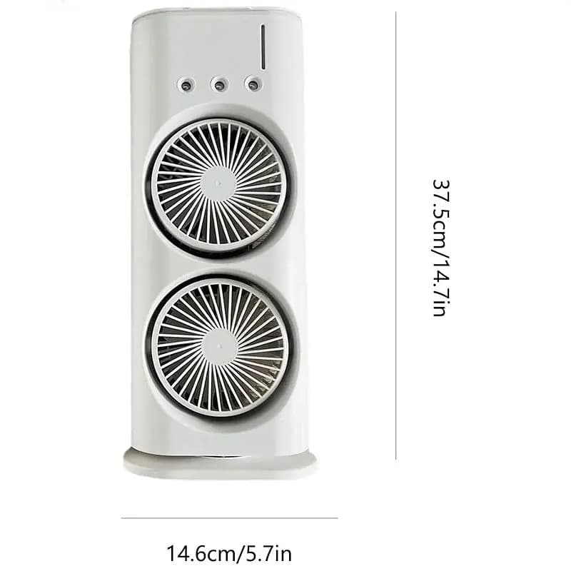 پنکه مه پاش دوقلو مدل Double-ended Spray Fan / خرید عمده پنکه مه پاش — تصویر ۳