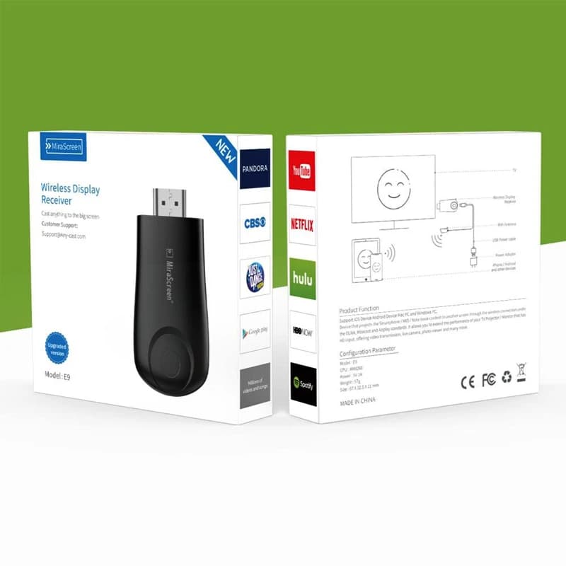 دانگل وای فای میراسکرین مدل MIRASCREEN E9 — تصویر ۲