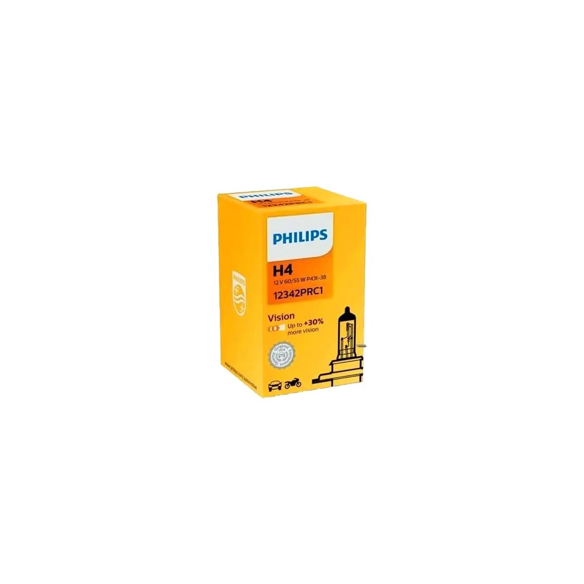 لامپ H4 سه خار 30% فیلیپس 60/55W مدل vision — تصویر ۳