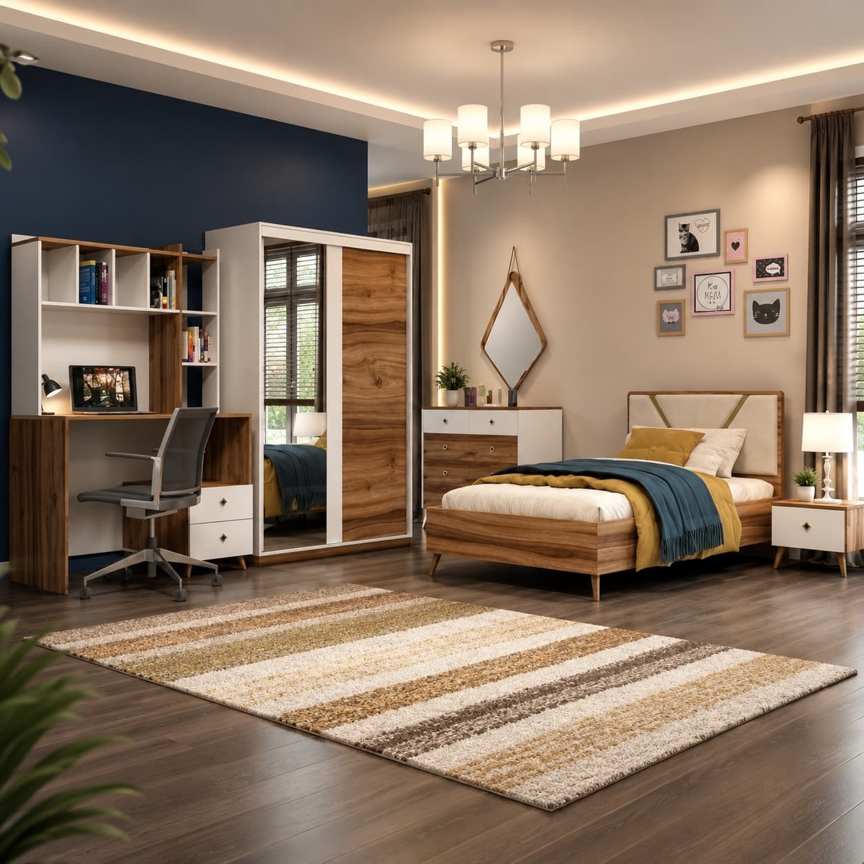 سرویس خواب یکنفره مدل لوتوس