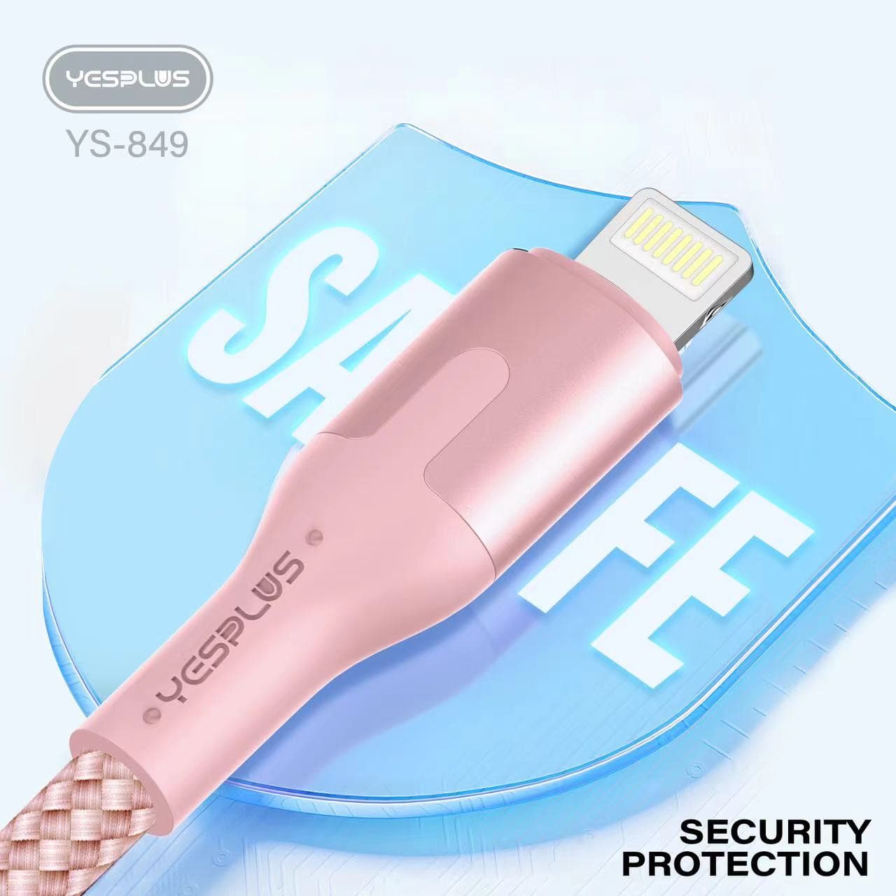 کابل فست شارژ و انتقال دیتا آیفونی 2.4A یس پلاس | Yesplus YS-849A — تصویر ۵