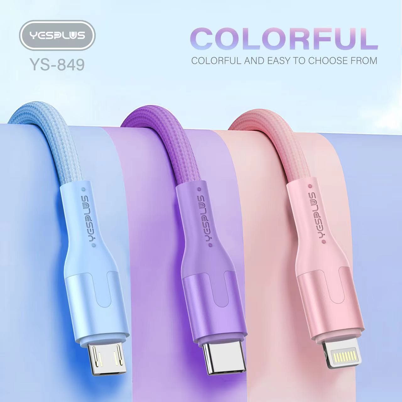 کابل فست شارژ و انتقال دیتا آیفونی 2.4A یس پلاس | Yesplus YS-849A — تصویر ۸