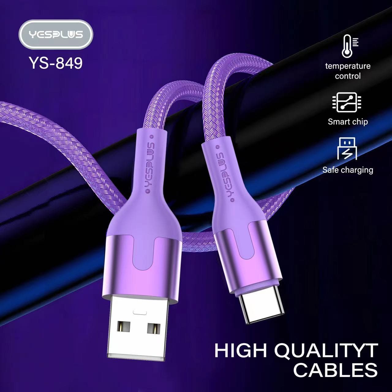کابل فست شارژ و انتقال دیتا آیفونی 2.4A یس پلاس | Yesplus YS-849A — تصویر ۴