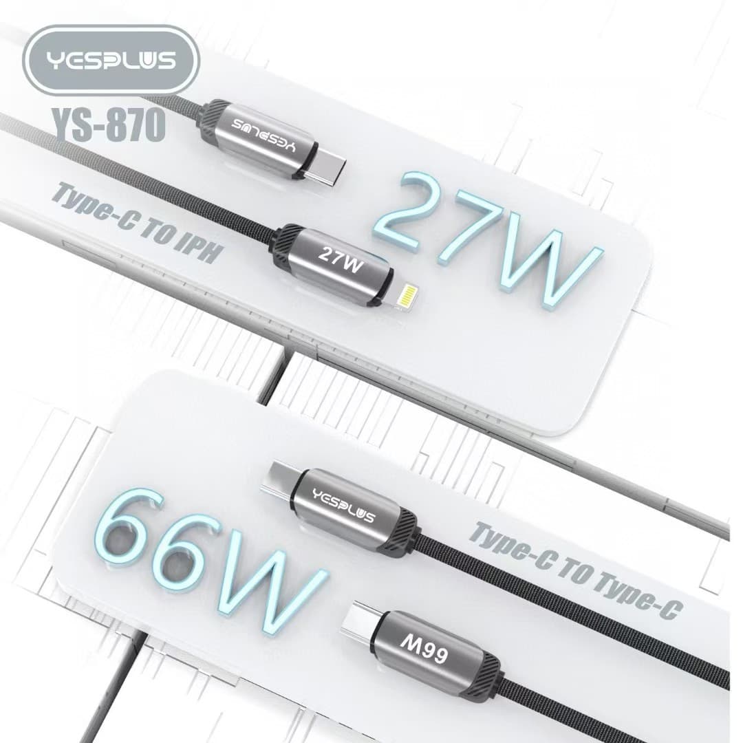 کابل شارژ و انتقال دیتا میکرو 3A یس پلاس | لوازم جانبی موبایل احمدآباد اصفهان Yesplus YS-870 — تصویر ۴