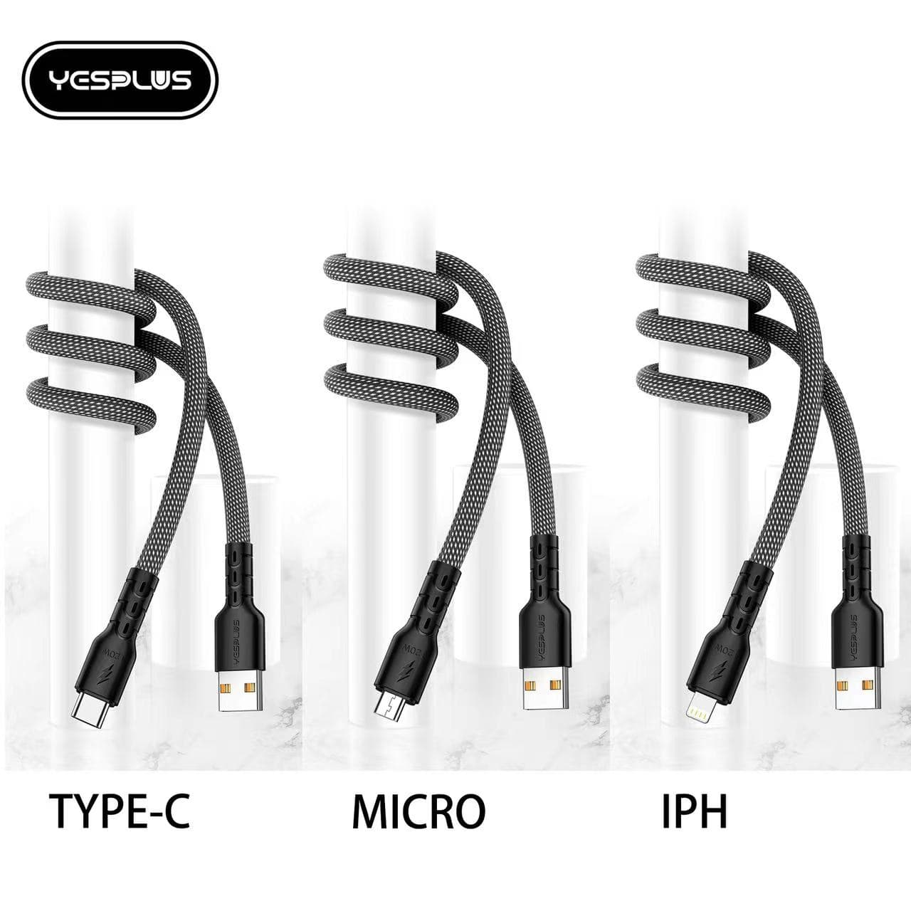 کابل شارژ و انتقال فست شارژ type c یس پلاس | Yesplus YS-826 — تصویر ۴