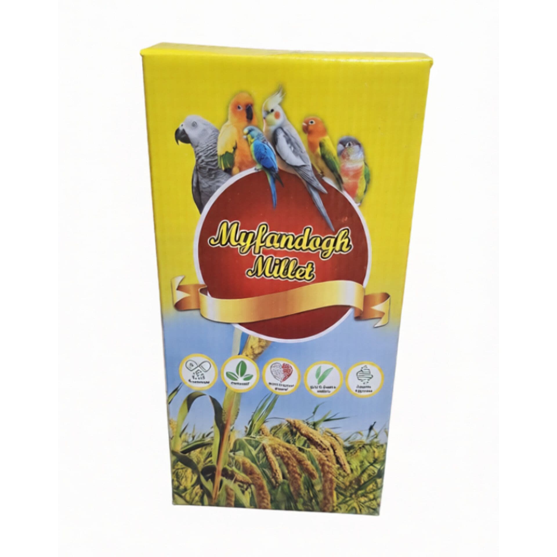 ارزن خوشه ای طوطی سانان و پرندگان مدل مای فندق(250 گرم)