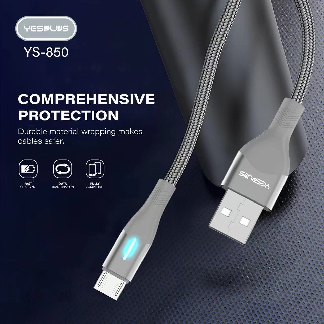 کابل شارژ و انتقال type c فست شارژ یس پلاس | Yesplus YS-850A — تصویر ۴