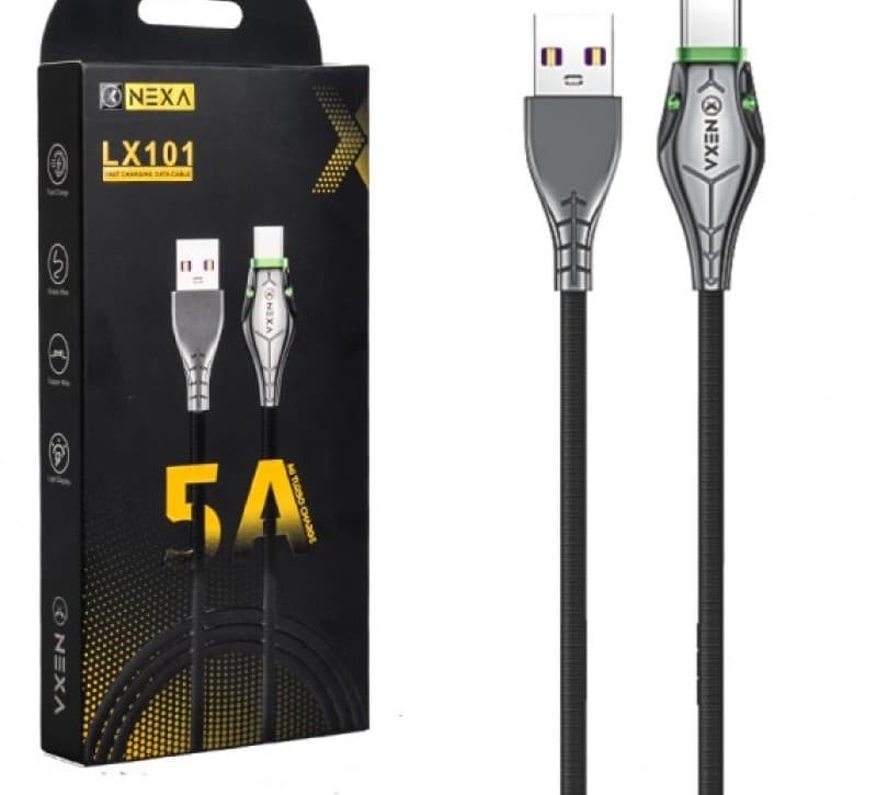 کابل USB به USB-C نکسا NEXA مدل LX101 طول 1 متر – فست شارژ 5 آمپر