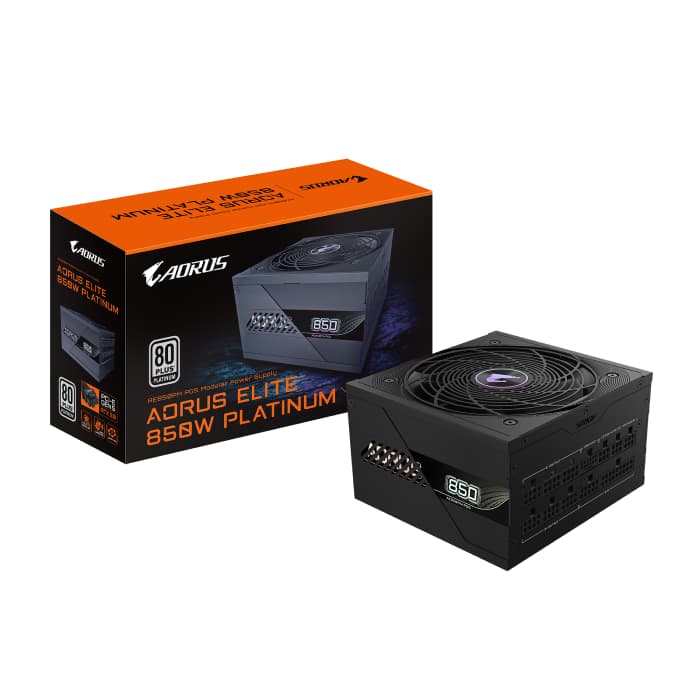 پاور 850 وات گیگابایت مدل AORUS ELITE P850W 80+ Platinum Modular PCIe 5.0 (rev. 1.0) — تصویر ۳