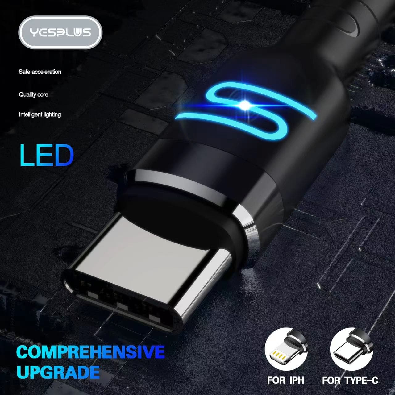 کابل آیفونی مدل ys-824 برند yes plus — تصویر ۴