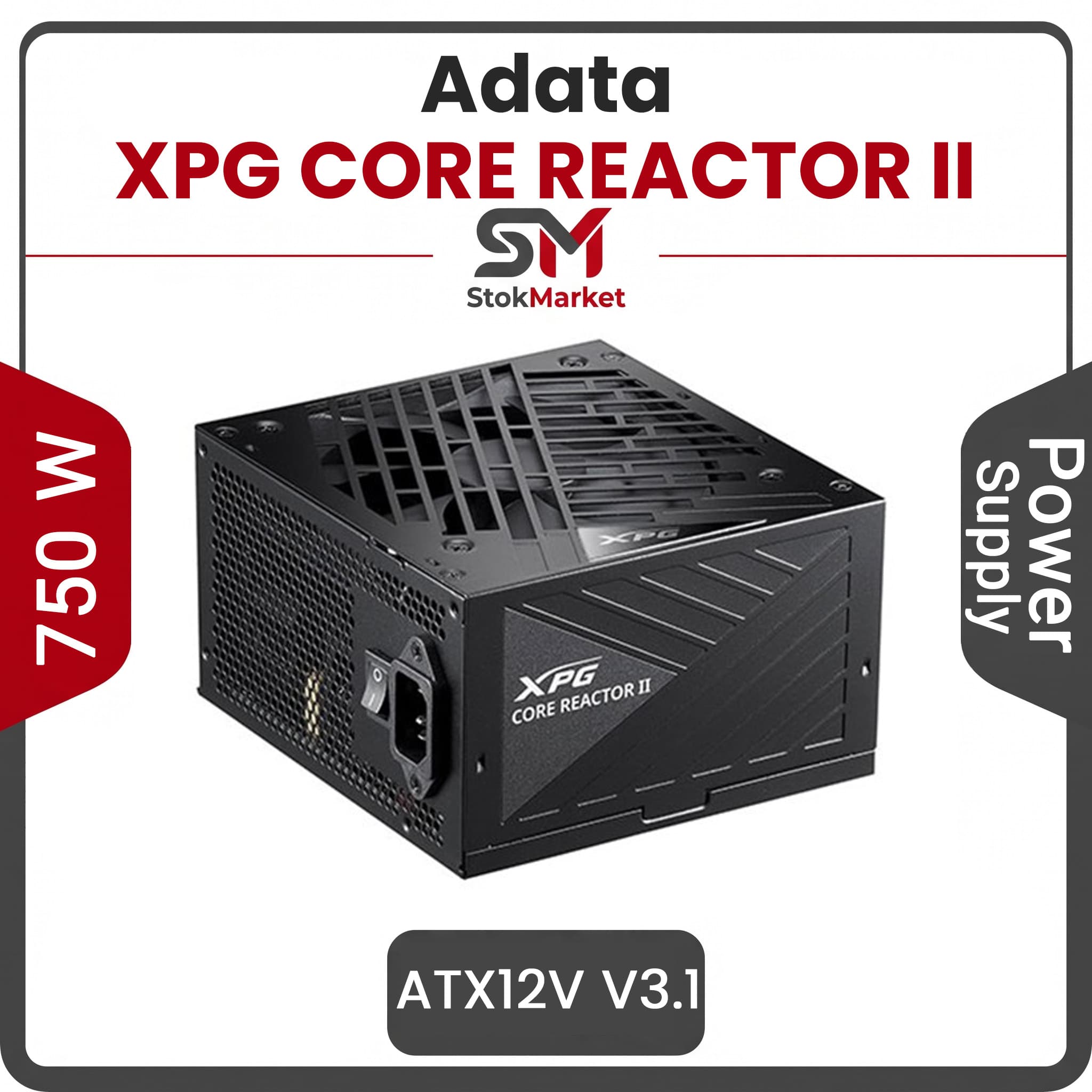 پاور 750 وات ای دیتا تمام ماژولار XPG CORE REACTOR II