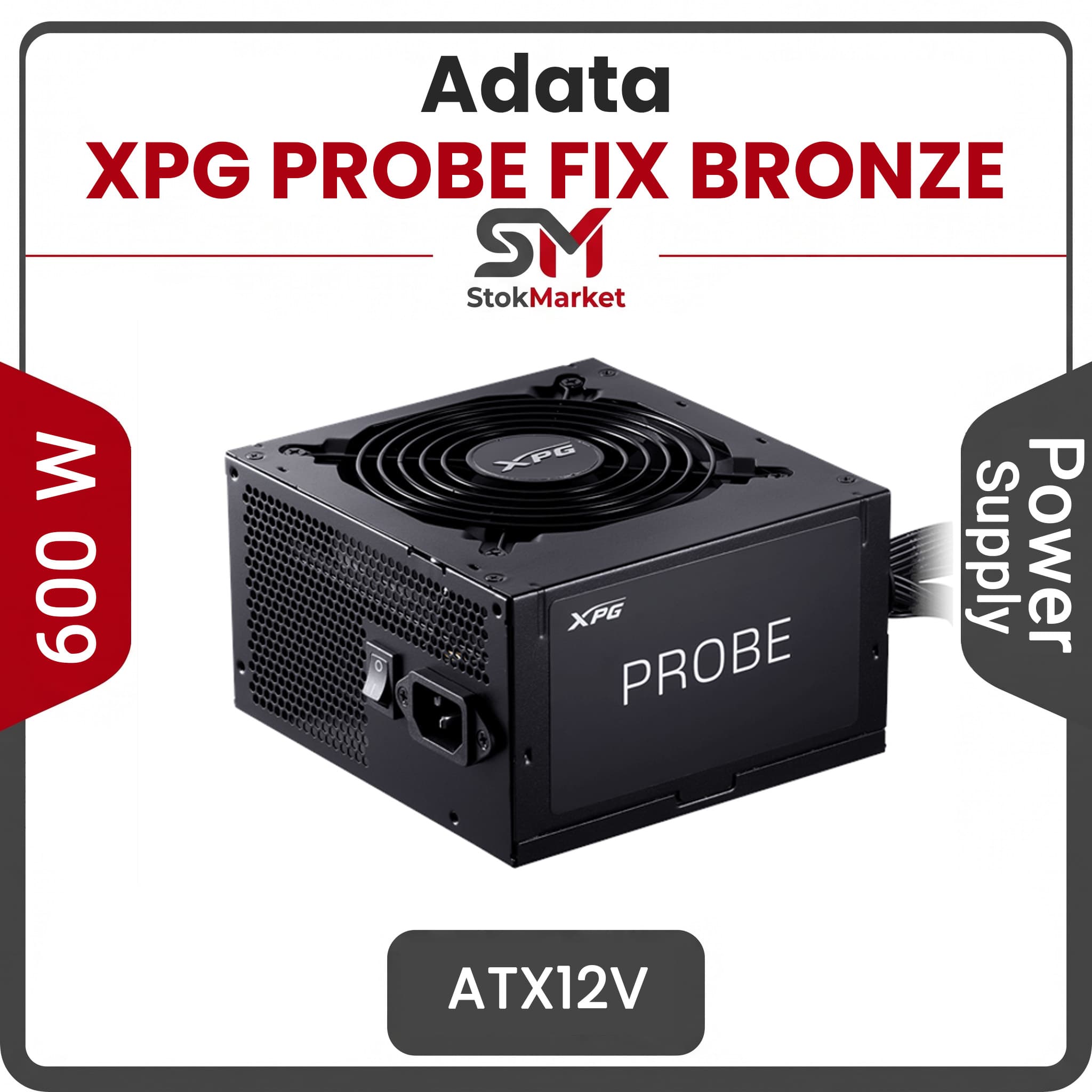 پاور 600 وات ای دیتا مدل XPG PROBE FIX BRONZE